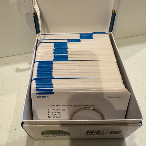 Baron’s ACT Flash Cards, 2nd edition, 400 cards included. Like new condition - Picture 6 of 7